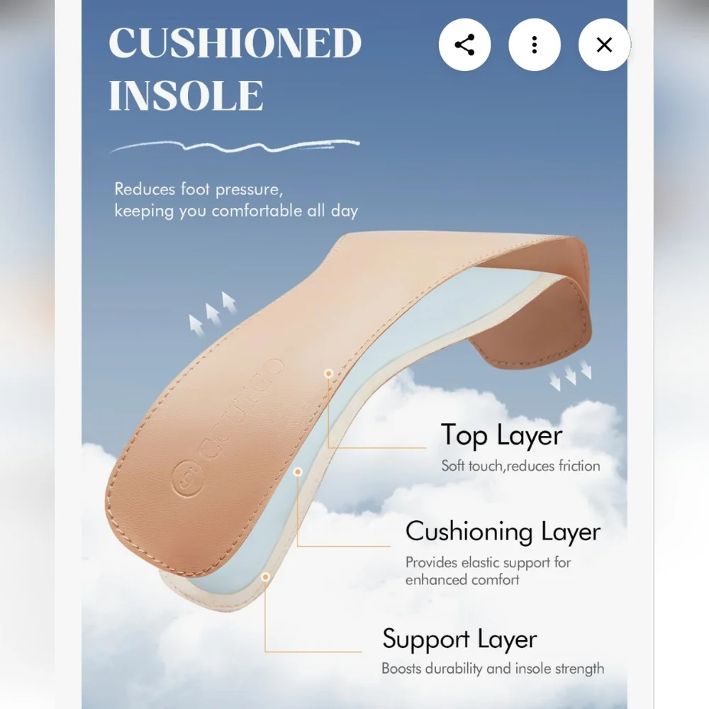 Coutgo Knee High Boots Wide Calf Kitten Heel Pointed Toe Boots Pull On (New) - Picture 11 of 13